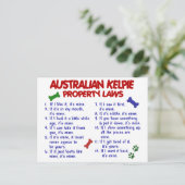 AUSTRALIAN KELPIE財産法2 ポストカード (スタンド正面)