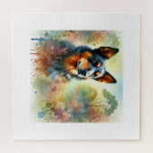 Australian kelpie 141024AREF150 - Watercolor ジグソーパズル (横)