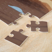 Australian Kelpie Dogs Christmas Snow Holiday ジグソーパズル (側面)