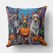 Australian Kelpie Trick-or-Treating Halloween クッション (裏面)