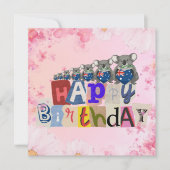 Australian Koala Happy Birthday Card カード (正面)