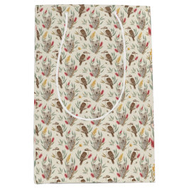 Australian Koalas, Kookaburras and Native Flora ミディアムペーパーバッグ