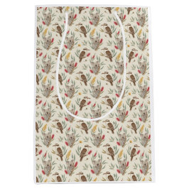 Australian Koalas, Kookaburras and Native Flora ミディアムペーパーバッグ