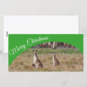 Australian Merry Christmasフォトカード シーズンカード (正面/裏面)