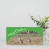 Australian Merry Christmasフォトカード シーズンカード (スタンド正面)