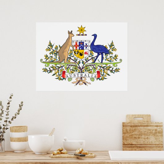 Australian national emblem ポスター (キッチン)