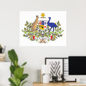 Australian national emblem ポスター (ホームオフィス)