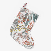 Australian native flowers. Seamless pattern black  スモールクリスマスストッキング (正面 (吊り時))