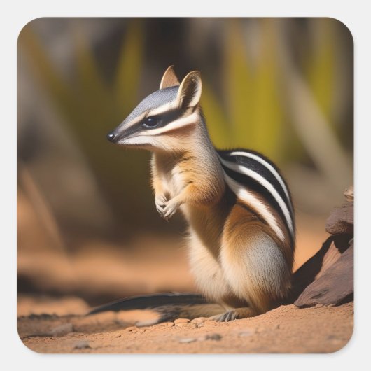Australian Numbat、ステッカー スクエアシール (正面)