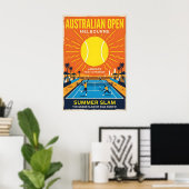 Australian Open Tennis Poster Summer Slam, Bold ポスター (ホームオフィス)
