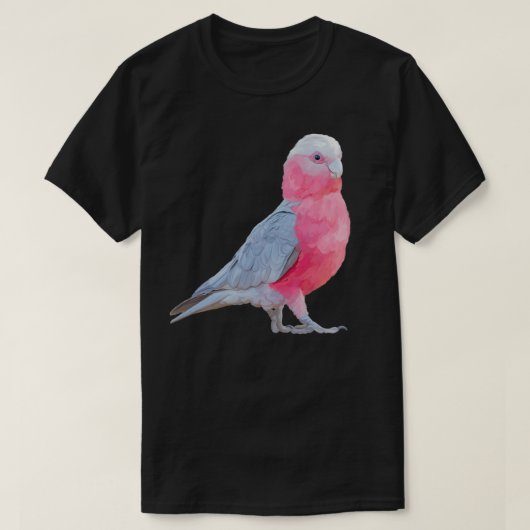 Australian Pink and Grey Galah Strutting his stuff Tシャツ (デザイン正面)