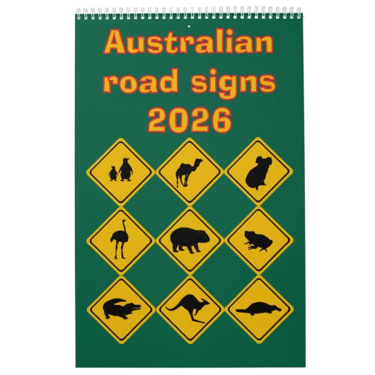 Australian road signs 2026 カレンダー (カバー)