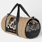 Australian Shepherdという名前の犬を追加 ダッフルバッグ (右コーナー)