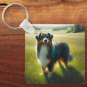 Australian Shepherd キーホルダー (正面)