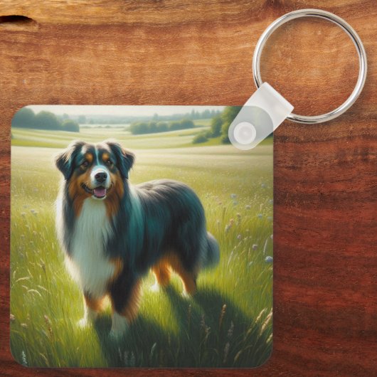 Australian Shepherd キーホルダー (裏面)