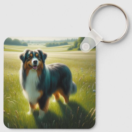 Australian Shepherd キーホルダー (裏面)