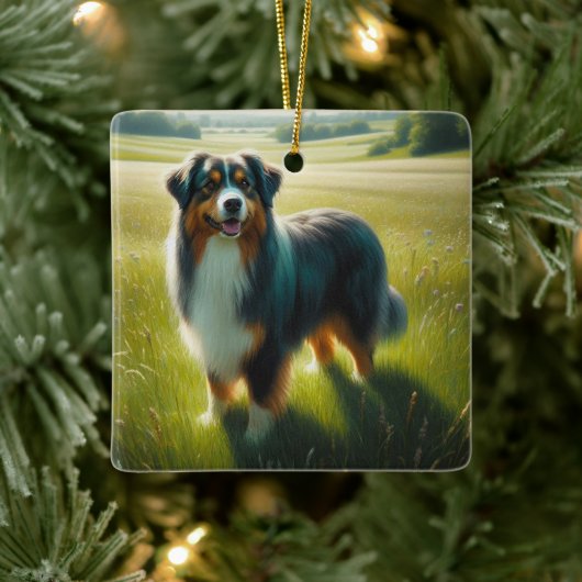 Australian Shepherd セラミックオーナメント (ツリー)