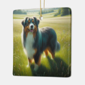 Australian Shepherd セラミックオーナメント (左)