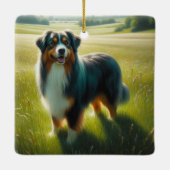Australian Shepherd セラミックオーナメント (裏面)