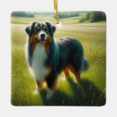 Australian Shepherd セラミックオーナメント (正面)