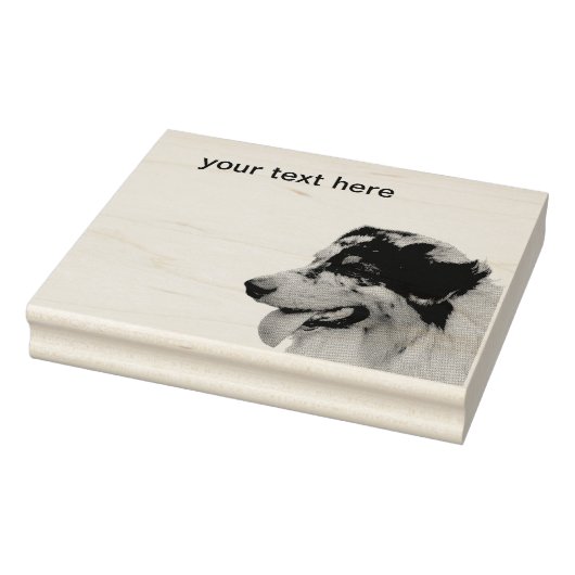 Australian Shepherd ラバースタンプ (スタンプ)