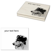 Australian Shepherd ラバースタンプ (押印)