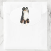 AUSTRALIAN SHEPHERD (A) – トリカラー 楕円形シール (バッグ)