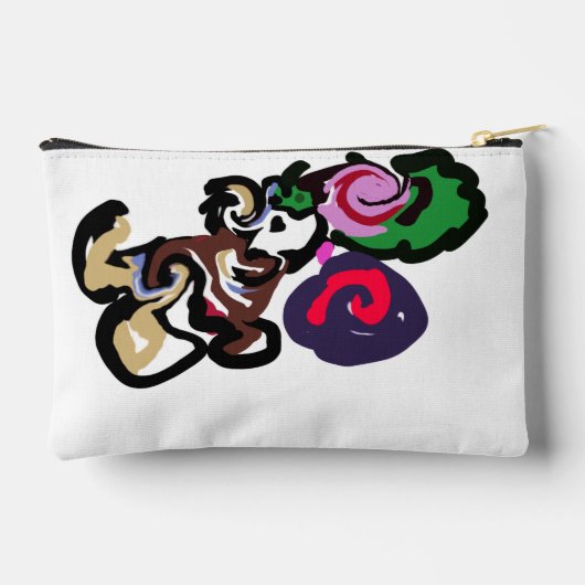 Australian shepherd and roses joy アクセサリーポーチ (裏面)