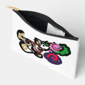 Australian shepherd and roses joy アクセサリーポーチ (見開き)