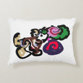 Australian shepherd and roses joy アクセントクッション (正面)