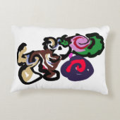 Australian shepherd and roses joy アクセントクッション (裏面)