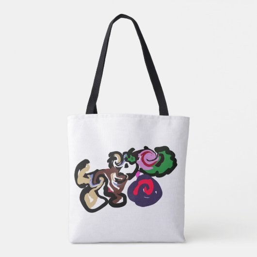 Australian shepherd and roses joy トートバッグ (裏面)