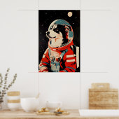 Australian Shepherd Astronaut Poster, Australian ポスター (キッチン)