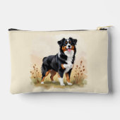 Australian Shepherd Black Tricolor Aussie Dog アクセサリーポーチ (裏面)