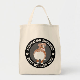 Australian Shepherd Butt Wigglers Club - Red Merle トートバッグ