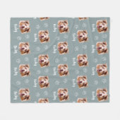 Australian Shepherd Dog、カスタム写真と名前、Pet フリースブランケット (正面(横))