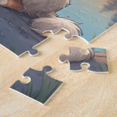 Australian Shepherd dog ジグソーパズル (側面)