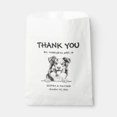 Australian Shepherd Dog パーソナライズされた Thank You フェイバーバッグ (正面)