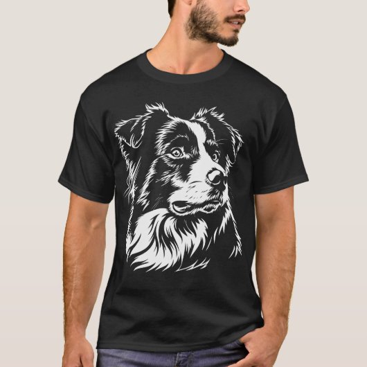 Australian Shepherd Dog [00303] Tシャツ (正面)