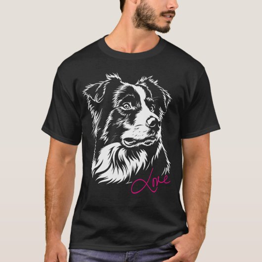 Australian Shepherd Dog [00303] Tシャツ (正面)
