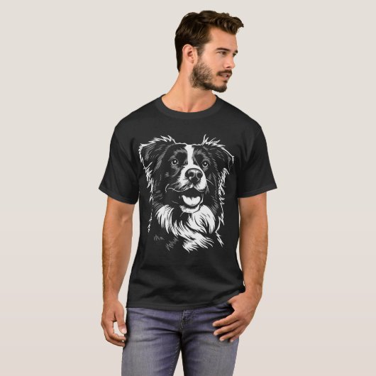 Australian Shepherd Dog [00306] Tシャツ (正面フル)