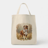 Australian Shepherd Dog Red Merle Aussie トートバッグ (裏面)