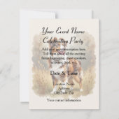 Australian Shepherd Dog Red Merle Aussie 招待状 (裏面)