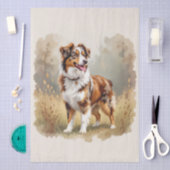 Australian Shepherd Dog Red Merle Aussie 薄葉紙 (クラフト)