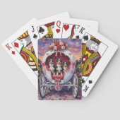 Australian Shepherd Dog Valentine's Day  トランプ (裏面)