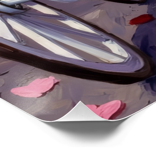 Australian Shepherd Dog Valentine's Day ポスター (コーナー)