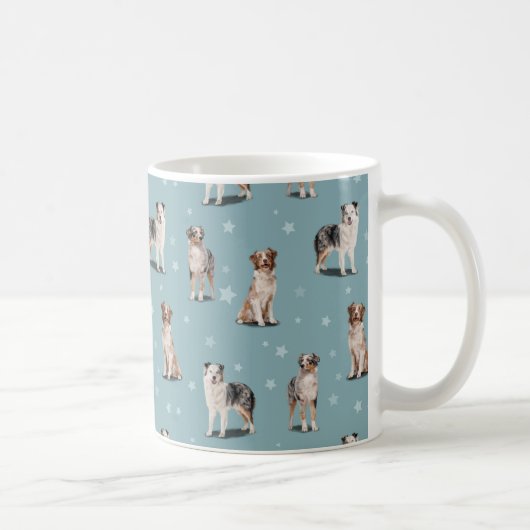 Australian Shepherd Dogs コーヒーマグカップ (右)