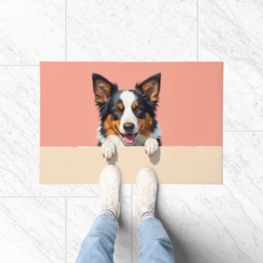 Australian Shepherd Doormat Art ドアマット (室内)