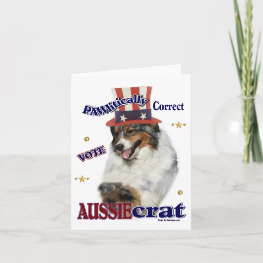 Australian Shepherd Giftノートカード カード (正面)