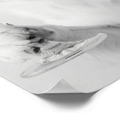 Australian Shepherd Holding Wine Wall Art, Black a ポスター (角)